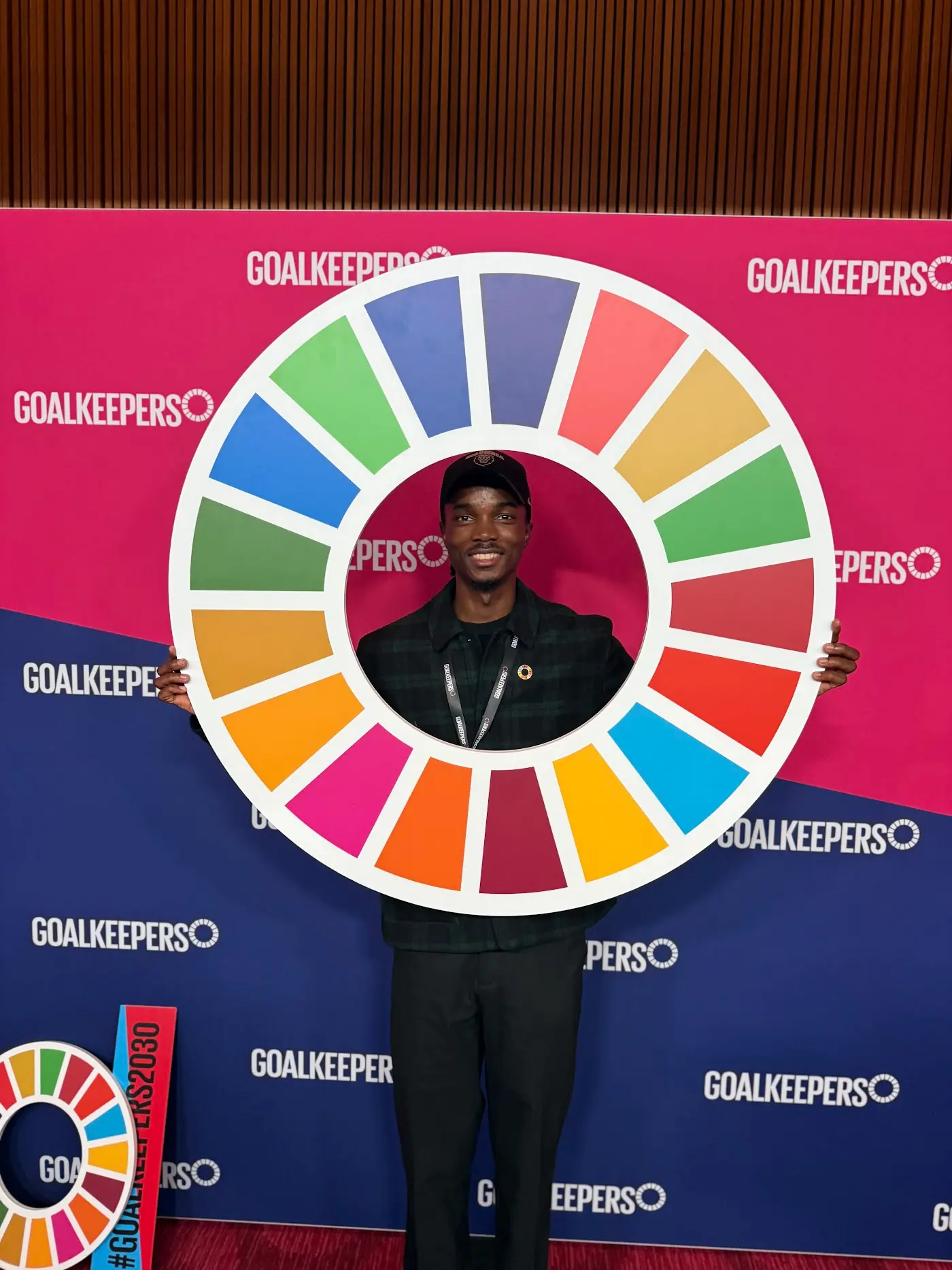 The SDG wheel at Goalkeepers, New York
