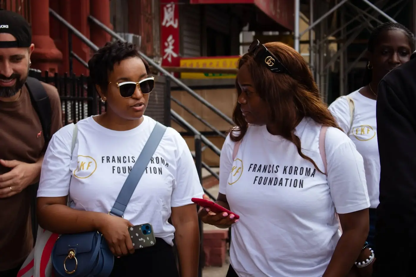 Volunteers out on the streets of New York